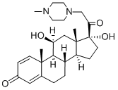 11β,17α-Dihydroxy-21-(4-methylpiperazin-1-yl)pregna-1,4-diene-3,20-dione