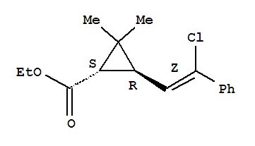 ethyl (1S,3R)-3-[(Z)-2-chloro-2-phenylethenyl]-2,2-dimethylcyclopropanecarboxylate