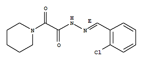 N'-[(1E)-(2-chlorophenyl)methylidene]-2-oxo-2-piperidin-1-ylacetohydrazide