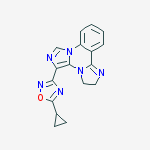 Diimidazo(1,5-a:1',2'-c)quinazoline, 5-(5-cyclopropyl-1,2,4-oxadiazol-3-yl)-2,3-dihydro-