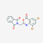 2-[(6,8-dibromo-4-oxo-3,1-benzoxazin-2-yl)methyl]isoindole-1,3-dione