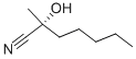 (R)-2-HYDROXY-2-METHYL-HEPTANENITRILE