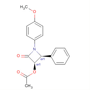 2-Azetidinone, 3-(acetyloxy)-1-(4-methoxyphenyl)-4-phenyl-,(3R,4S)-rel-