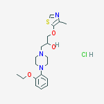 1-[4-(2-ethoxyphenyl)piperazin-1-yl]-3-[(4-methyl-1,3-thiazol-5-yl)oxy]propan-2-ol hydrochloride
