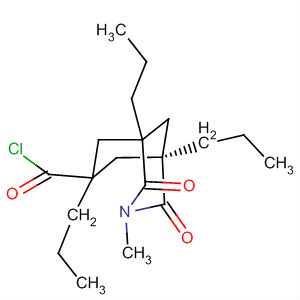 3-Azabicyclo[3.3.1]nonane-7-carbonyl chloride,3-methyl-2,4-dioxo-1,5,7-tripropyl-, endo-