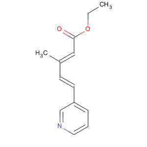 2,4-Pentadienoic acid, 3-methyl-5-(3-pyridinyl)-, ethyl ester, (2E,4E)-