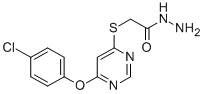 ((6-(4-Chlorophenoxy)-4-pyrimidinyl)thio)acetic acid hydrazide