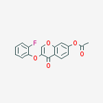 [3-(2-fluorophenoxy)-4-oxochromen-7-yl] Acetate