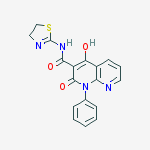 N-(4,5-dihydro-1,3-thiazol-2-yl)-2-hydroxy-4-oxo-1-phenyl-1,4-dihydro-1,8-naphthyridine-3-carboxamide