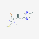2-[2-(5-bromo-3-methyl-2-methylsulfanylimidazol-4-yl)prop-2-enyl]-5-methylpyrazine