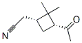 CYCLOBUTANEACETONITRILE,3-ACETYL-2,2-DIMETHYL-,(1R-CIS)-