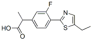2-[4-(5-Ethylthiazol-2-yl)-3-fluorophenyl]propanoic acid