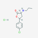 5-(4-chlorophenyl)-3-(propylamino)dihydrofuran-2(3H)-one hydrochloride