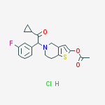 2-[2-(Acetyloxy)-6,7-dihydrothieno[3,2-c]pyridin-5(4H)-yl]-1-cyclopropyl-2-(3-fluorophenyl)ethanone Hydrochloride