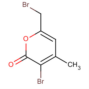 2H-Pyran-2-one, 3-bromo-6-(bromomethyl)-4-methyl-