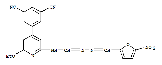 N(2)-(5-nitrofurfurylidene)formohydrazide-4-(3,5-dicyanophenyl)-6-ethoxy-2-pyridylimide