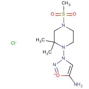 1,2,3-Oxadiazolium,5-amino-3-[2,2-dimethyl-4-(methylsulfonyl)-1-piperazinyl]-, chloride