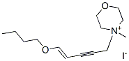 4-[(E)-5-butoxypent-4-en-2-ynyl]-4-methyl-1-oxa-4-azoniacyclohexane io dide