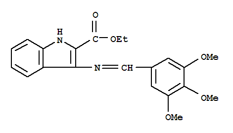 ethyl 3-{[(E)-(3,4,5-trimethoxyphenyl)methylidene]amino}-1H-indole-2-carboxylate