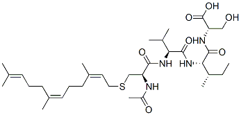N-acetyl-S-farnesyl-cysteinyl-valyl-isoleucyl-serine