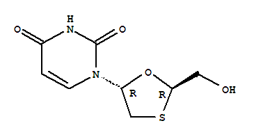 1-[(2R,5R)-2-(hydroxymethyl)-1,3-oxathiolan-5-yl]pyrimidine-2,4(1H,3H)-dione