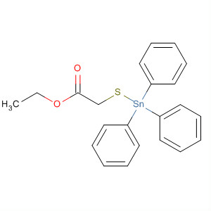 Acetic acid, [(triphenylstannyl)thio]-, ethyl ester