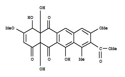 1,4,4a,5,12,12a-Hexahydro-4,4a,11,12a-tetrahydroxy-3,8-dimethoxy-9-methoxycarbonyl-10-methyl-1,5,12-trioxonaphthacene