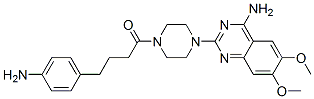 4-amino-6,7-dimethoxy-2-(4-(4-(4-aminophenyl)butanoyl)-1-piperazinyl)quinazoline