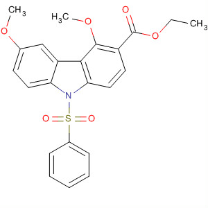 9H-Carbazole-3-carboxylic acid, 4,6-dimethoxy-9-(phenylsulfonyl)-,ethyl ester