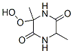 2,5-Piperazinedione,3-hydroperoxy-3,6-dimethyl-