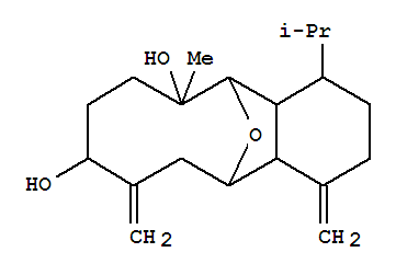 5,12-Epoxybenzocyclodecene-6,9-diol,tetradecahydro-6-methyl-1,10-bis(methylene)-4-(1-methylethyl)-,(4R*,4aR*,5R*,6R*,9S*,12R*,12aR*)-(-)-