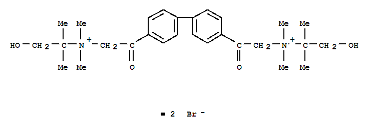 N,N'-[biphenyl-4,4'-diylbis(1-oxoethane-2,1-diyl)]bis(1-hydroxy-N,N,2-trimethylpropan-2-aminium) dibromide