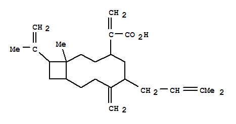 Bicyclo[8.2.0]dodecane-4-aceticacid, 1-methyl-6-(3-methyl-2-butenyl)-a,7-bis(methylene)-12-(1-methylethenyl)-,(1R*,4R*,6S*,10S*,12S*)-(-)-