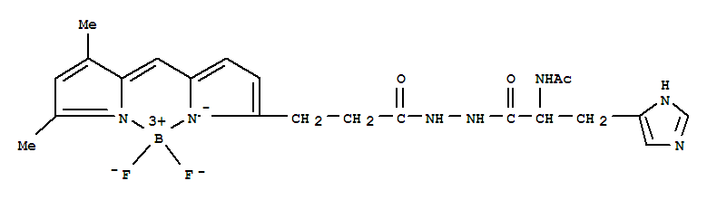 Boron,[N-acetyl-L-histidine2-[3-[5-[(3,5-dimethyl-2H-pyrrol-2-ylidene)methyl]-1H-pyrrol-2-yl]-1-oxopropyl]hydrazidato]difluoro-,(T-4)-