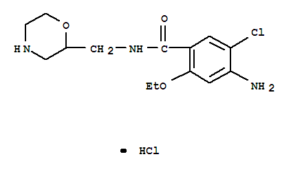 Benzamide,4-amino-5-chloro-2-ethoxy-N-(2-morpholinylmethyl)-, hydrochloride (1:1)