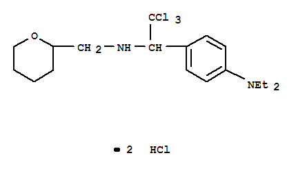 N,N-diethyl-4-{2,2,2-trichloro-1-[(tetrahydro-2H-pyran-2-ylmethyl)amino]ethyl}aniline