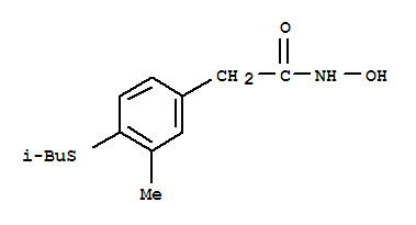 N-hydroxy-2-{[3-methyl-4-(2-methylpropyl)phenyl]sulfanyl}acetamide