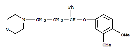4-[3-(3,4-dimethoxyphenoxy)-3-phenylpropyl]morpholine