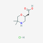 2-[(2r)-5,5-dimethylmorpholin-2-yl]acetic Acid;hydrochloride