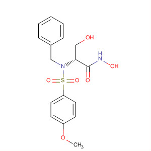 Propanamide,N,3-dihydroxy-2-[[(4-methoxyphenyl)sulfonyl](phenylmethyl)amino]-, (R)-