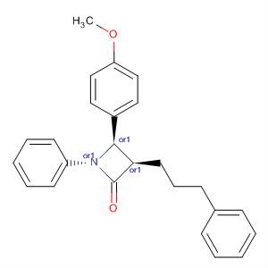 2-Azetidinone, 4-(4-methoxyphenyl)-1-phenyl-3-(3-phenylpropyl)-, trans-