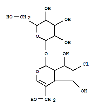b-D-Glucopyranoside, 6-chloro-1,4a,5,6,7,7a-hexahydro-5,7-dihydroxy-4-(hydroxymethyl)cyclopenta[c]pyran-1-yl,[1S-(1a,4aa,5a,6b,7a,7aa)]-