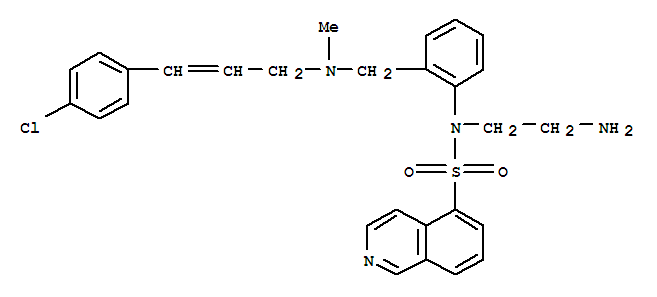5-Isoquinolinesulfonamide,N-(2-aminoethyl)-N-[2-[[[3-(4-chlorophenyl)-2-propen-1-yl]methylamino]methyl]phenyl]-