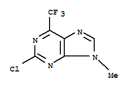 2-chloro-9-methyl-6-(trifluoromethyl)-9H-purine