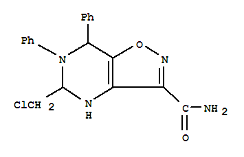5-(chloromethyl)-6,7-diphenyl-4,5,6,7-tetrahydroisoxazolo[4,5-d]pyrimidine-3-carboxamide