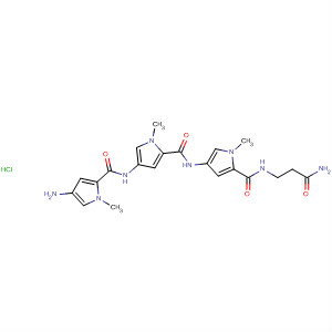 1H-Pyrrole-2-carboxamide,4-[[(4-amino-1-methyl-1H-pyrrol-2-yl)carbonyl]amino]-N-[5-[[(3-amino-3-oxopropyl)amino]carbonyl]-1-methyl-1H-pyrrol-3-yl]-1-methyl-,monohydrochloride