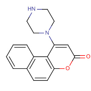3H-Naphtho[2,1-b]pyran-3-one, 1-(1-piperazinyl)-