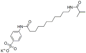 potassium 4-(11-methacrylamidoundecanamido)benzenesulfonate