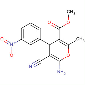 4H-Pyran-3-carboxylic acid,6-amino-5-cyano-2-methyl-4-(3-nitrophenyl)-, methyl ester