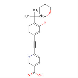 3-Pyridinecarboxylic acid,6-[[4-(1,1-dimethylethyl)-3-[(tetrahydro-2H-pyran-2-yl)oxy]phenyl]ethynyl]-